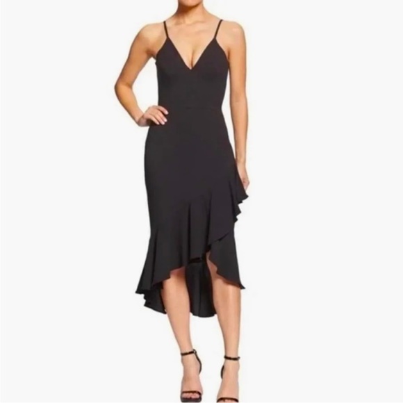 🆕NWT BHLDN Connelly Dress - Dress The Population | Wendy Ruffled Hem Dress - Picture 3 of 11